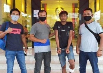 Teddy Chaniago  Pelaku pembunuh berhasil diamankan petugas Ditreskrium Polda Sumut, Jumat (1/5/2020)