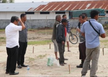 Lapak sementara yang akan ditempati para pedagang. (ist)