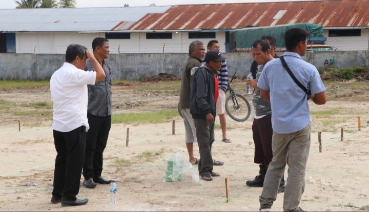 Lapak sementara yang akan ditempati para pedagang. (ist)