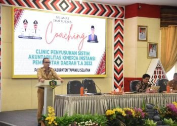 Sekretaris Daerah(Sekda) M Frananda sat memberikan sambutan pada penyusunan SAKIP.