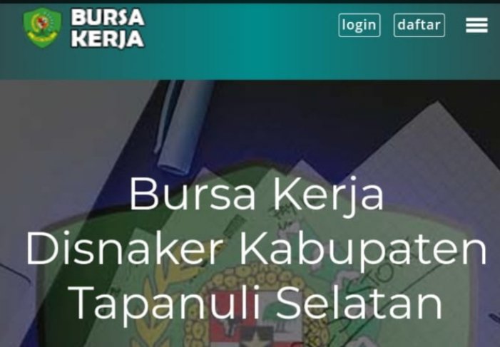 Pemkab Tapsel Buka Aplikasi tersebut bernama Siloker (Sistem Informasi Lowongan Kerja). (Ist)