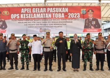 Wawako Padangsidempuan Hadiri Apel Pasukan OPS Keselamatan Toba 2023