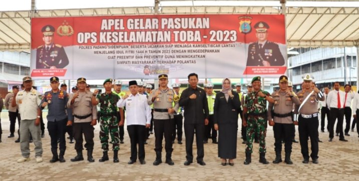 Wawako Padangsidempuan Hadiri Apel Pasukan OPS Keselamatan Toba 2023