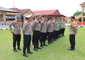 Waka Polres Labuhanbatu  saat memberikan arahan. (IST)