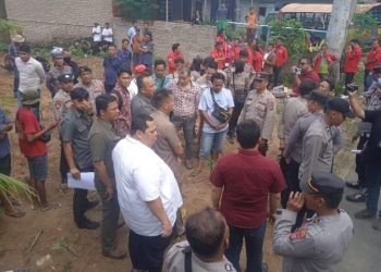 Eksekusi lahan seluas 2,5 hektar yang dimenangkan oleh Mulyani Putri Rahayu dan Gunawan Wijaya alias Aguan. (IST)