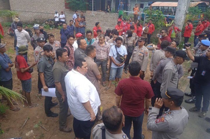 Eksekusi lahan seluas 2,5 hektar yang dimenangkan oleh Mulyani Putri Rahayu dan Gunawan Wijaya alias Aguan. (IST)