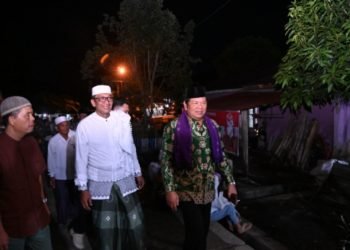 Wali Kota Padangsidimpuan Irsan Nasution disambut masyarakat Baruas pada safari ramadhan terakhir. (IST)