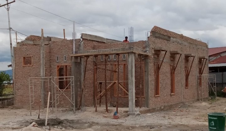 Rumah Huria HKBP Marom Yang Sedang Dibangun. (IST)