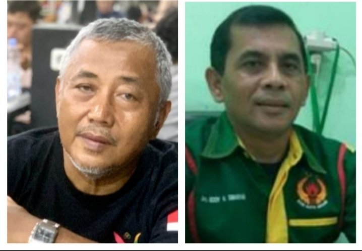 Ketua Lembaga PON Ariadi (kiri) dan Ketua KONI Medan Eddy Sibarani. (DOK)