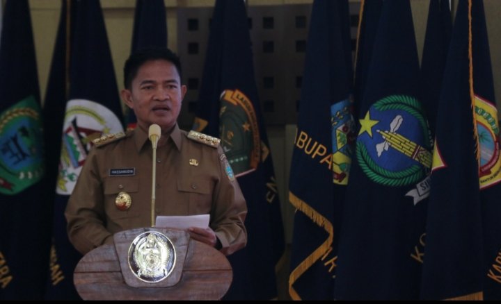 Pj Gubernur Sumatera Utara (Sumut) Hassanudin menghadiri Peringatan HUT ke-64 Persatuan Purnawirawan dan Warakawuri TNI-POLRI (PEPABRI) Sumatera Utara Tahun 2023,   di  Aula Tengku Rizal Nurdin Rumah Dinas Gubernur Jalan Sudirman Nomor 41 Medan, Selasa (12/9). (Diskominfo Sumut)