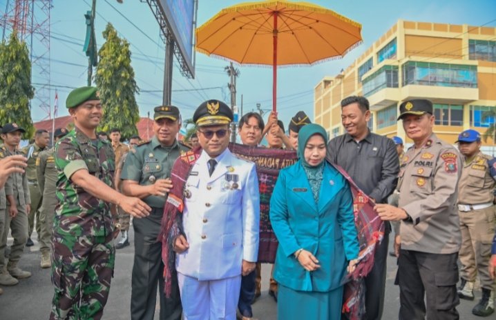 Pj Wali Kota Padangsidimpuan Letnan Dalimunthe diulosi oleh Forkopimda. (IST)