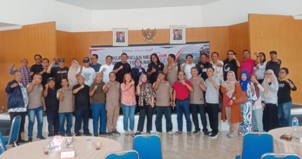 Kegiatan Kunjungan Media dan Diskusi Terpumpun di lantai III, Aula Mess Pemprovsu P⁶⁶ora-pora, Kecamatan Parapat, Kabupaten Simalungun.(IST)