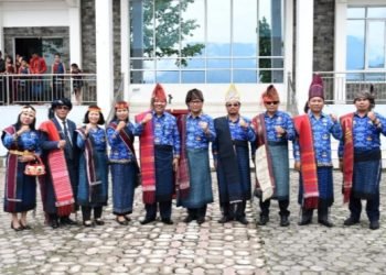 Peringatan Hari Ulos di Kabupaten Samosir.(Suriono Brandoi)