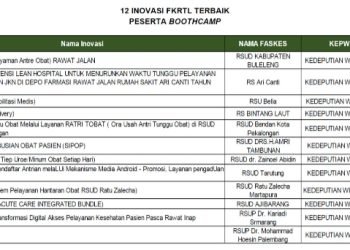 Inovasi FKRTL, di antaranya "MALUMMA PLUS" (nomor 8) menjadikan RSUD Tarutung meraih penghargaan secara nasional yang dilaksanakan BPJS Kesehatan. (IST)