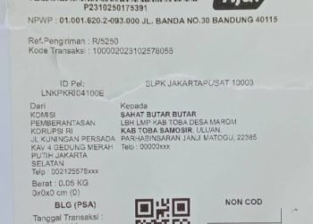 SEGERA DIUSUT. Kasus dugaan korupsi bibit jagung tahun 2021 di Toba segera diusut. KPK sudah memanggil Ketua LBH Laskar Merah Putih Toba Ir.Sahat Butarbutar untuk dimintai keterangan selaku saksi di kantor KPK RI Jakarta. Kamis (02/11/2023). (Tb 3)