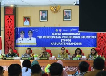 Rapat koordinasi percepatan penurunan stunting. (Suriono)