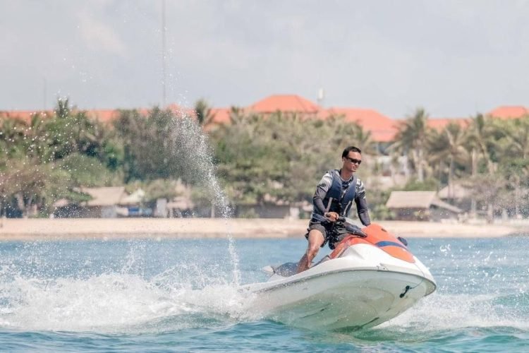 Aquabike Jetski World Championship digelar di empat kabupaten di Danau Toba. (Suriono Brandoi)