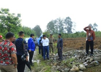 Bupati Samosir berkantor di Desa Lumban Suhi-Suhi Dolok.(Suriono Brandoi)