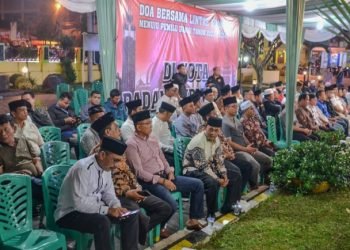 Lintas agama dan Sektor di Kota Padangsidimpuan laksanakan doa bersama pemilu damai 2024 di Halaman kantor Wali Kota Padangsidimpuan. (IST)