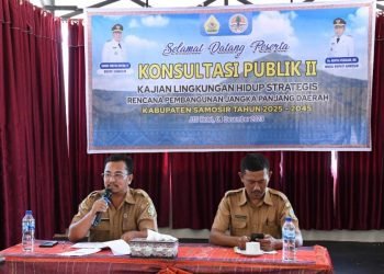 Uji publik KLHS RPJPD Kabupaten Samosir.(Suriono Brandoi)
