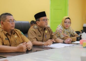 Pj Wali Kota Padangsidimpuan  Letnan Dalimunthe saat buka rapat kerja KORPRI Kota Padangsidimpuan tahun 2024. (IST)