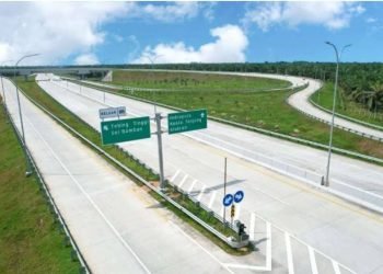 Ruas Jalan Tol Trans Sumatera yang membelah wilayah Kabupaten Asahan menuju Medan.