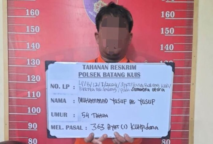 Pelaku mengaku petugas PLN yang diamankan polisi.