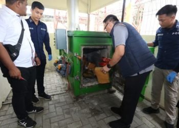 Sejumlah barang bukti narkotika saat hendak dimusnahkan di Polda Sumut.