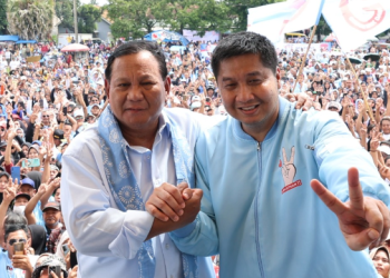Prabowo Subianto bersama Maruarar Sirait.