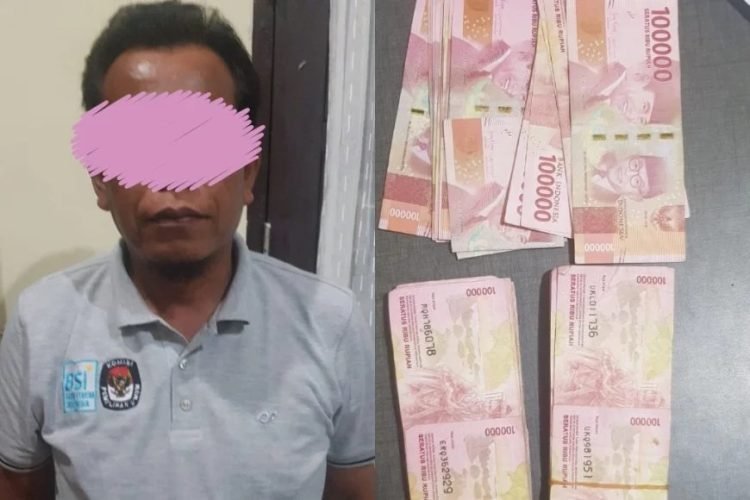 Polisi mengamankan uang sebanyak Rp 25 juta saat OTT tersebut.