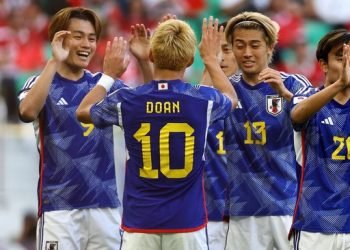 Jepang lolos ke babak 16 besar Piala Asia 2023 setelah mengalahkan Timnas Indonesia. 