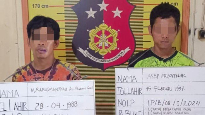 Pelaku pencurian di Kantor Majelis Ulama Indonesia (MUI) Belawan.