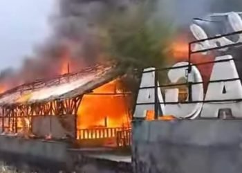 Lokasi Agro Wisata Paloh Naga Milik BUMDes Desa Denai Lama yang terbakar. 