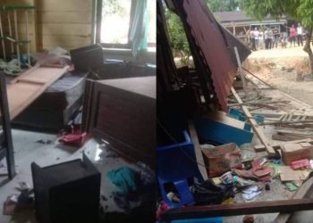 Bentrok antara dua kelompok tim sukses (timses) calon legislatif (caleg) terjadi di Dusun V Barak Induk, Desa Harapan Maju, Kecamatan Sei Lepan, Langkat.