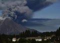 Erupsi Gunung Sinabung beberapa waktu lalu.
