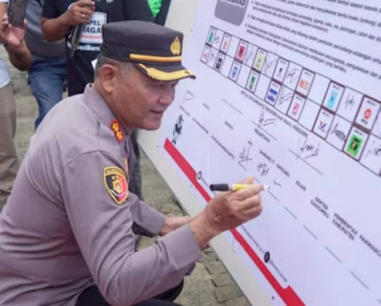 Kapolres Labusel, AKBP Maringan Simanjuntak.