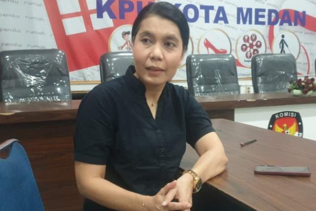 Ketua KPU Medan Mutia Atiqah.
