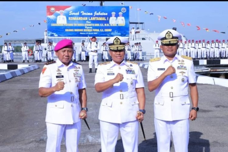 Serah terima jabatan Danlantamal I Belawan.