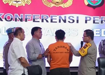 Penadah sepeda motor curian ditangkap Polrestabes Medan.