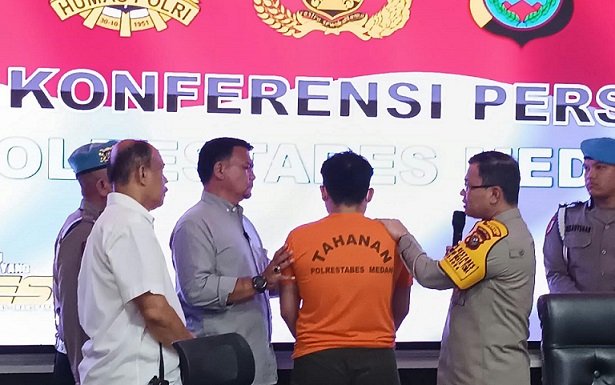 Penadah sepeda motor curian ditangkap Polrestabes Medan.