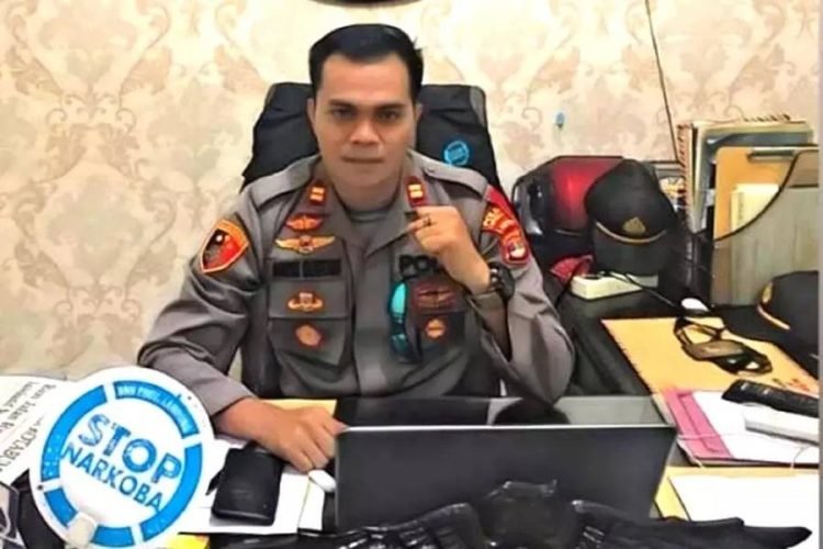 Terdakwa mantan Kasat Narkoba Polres Lampung Selatan Andri Gustami.