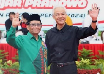Ganjar Pranowo dan Mahfud MD.