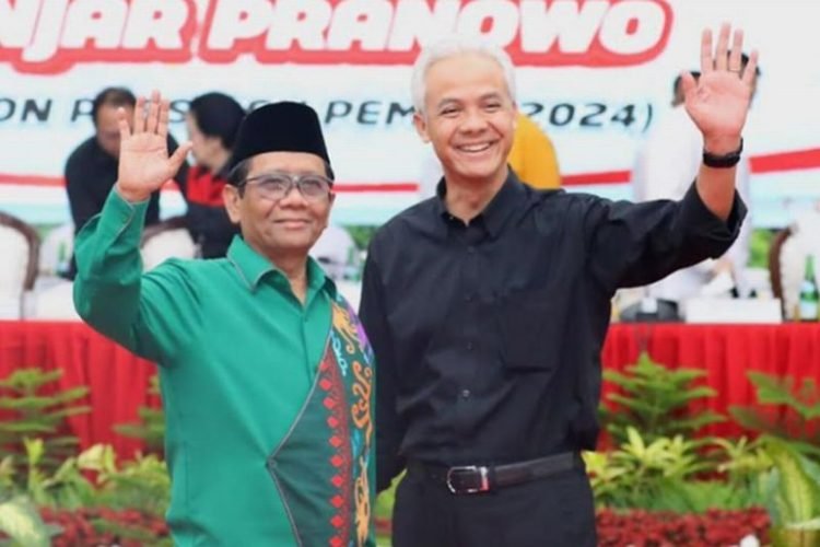Ganjar Pranowo dan Mahfud MD.