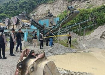 Kondisi galian C ilegal di Samosir. 