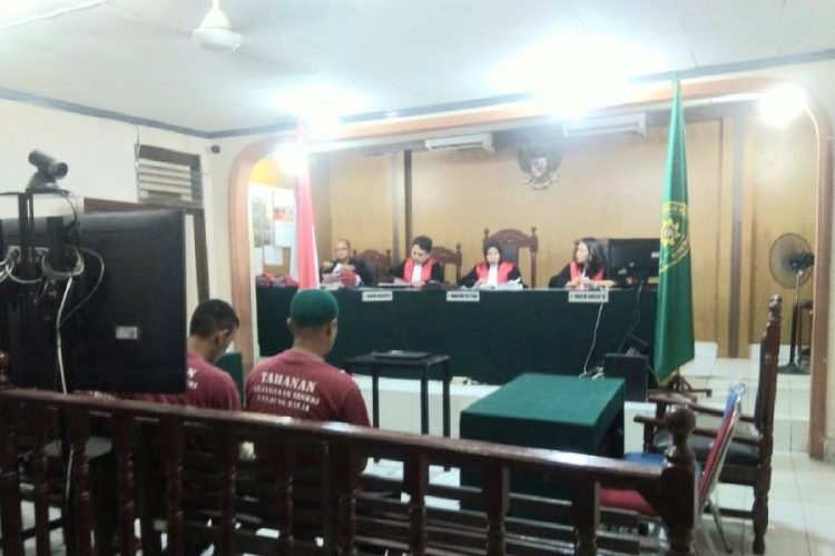 JPU Kejari Tanjungbalai-Asahan membacakan materi tuntutan terhadap empat terdakwa narkotika dalam sidang yang berlangsung di Pengadilan Negeri Tanjung Balai, Kamis (14/3/2024) .