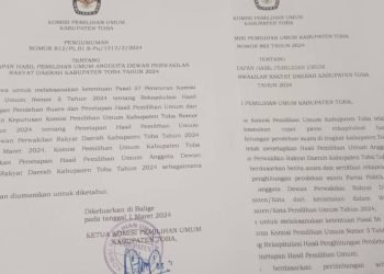 Surat Keputusan KPU Toba.