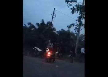 Bentrok geng motor di Deli Serdang, Sumut.