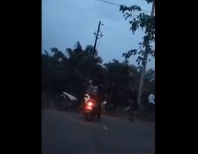 Bentrok geng motor di Deli Serdang, Sumut.
