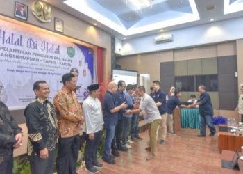 Pj Wali Kota Letnan Dalimunthe Halal Bi Halal Dengan DPC HA IPB Padangsidimpuan-Tapsel-Paluta. (IST)