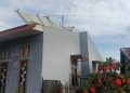 Rumah rusak akibat hujan dan angin kencang di Kecamatan Panei, Kabupaten Simalungun.